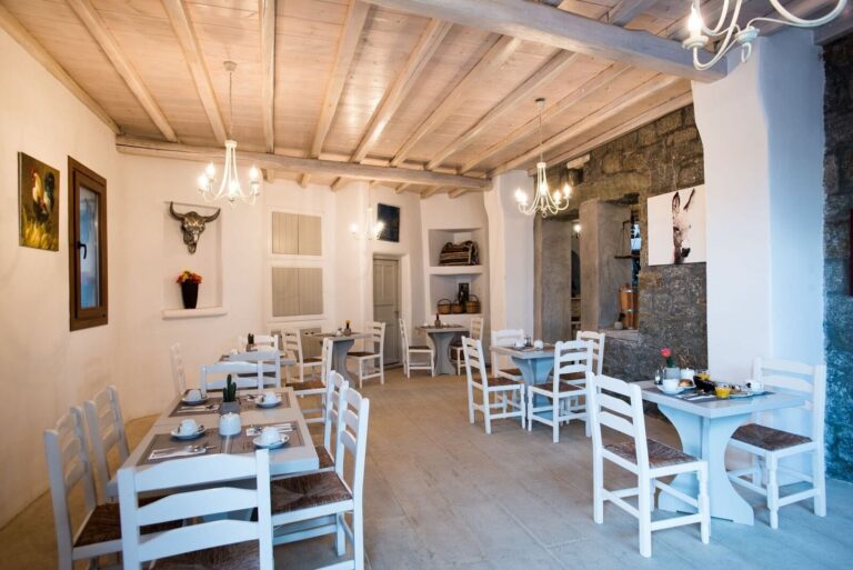 Tables laid in the tavern