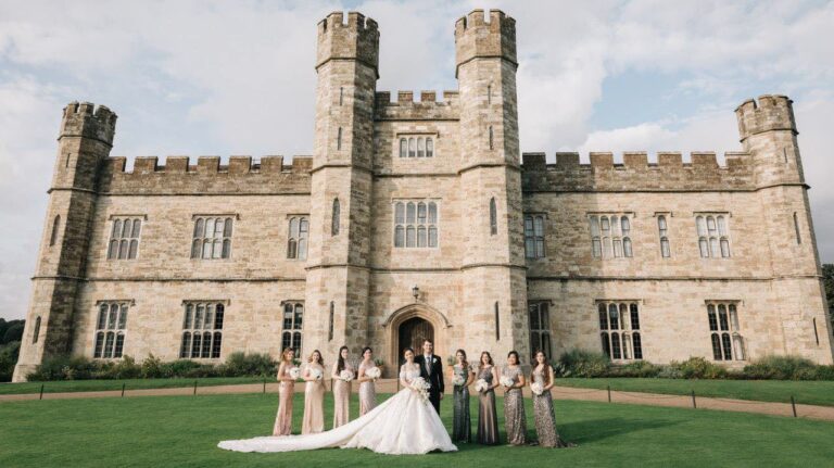 A frame from their film of Sofia & Thomas, Leeds Castle, Alex Znahar Films