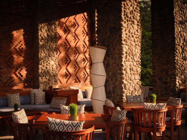 Cabana Lounge in the morning, Alila Ubud