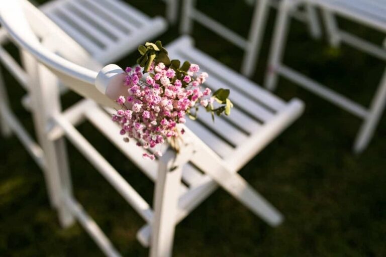 A ceremony set in the gardens, Amagatay Menorca