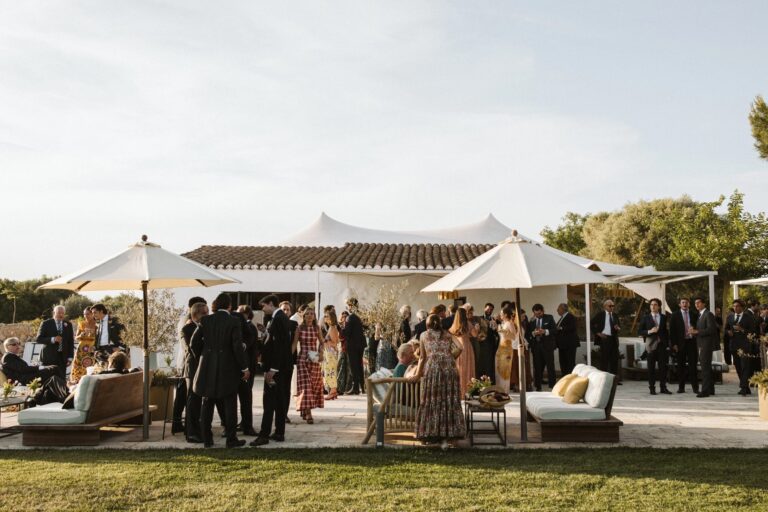 A celebration on the terrace at Amagatay, Amagatay Menorca