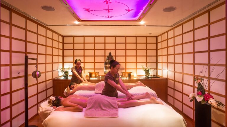 Couples treatment room in the spa, Amathus Beach Hotel