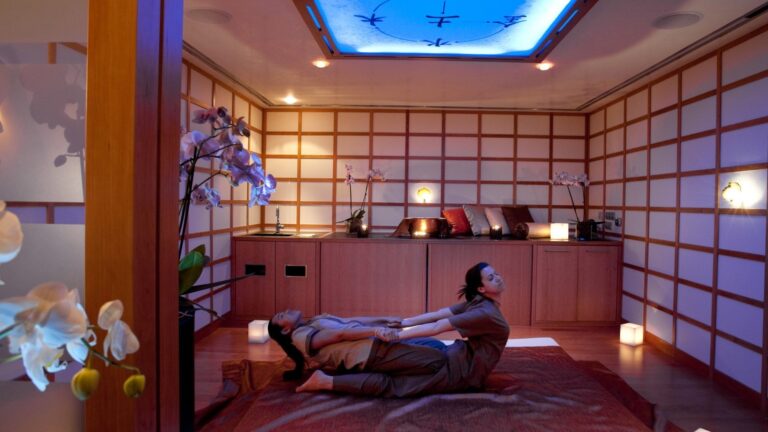 Spa treatment room with thai massage, Amathus Beach Hotel