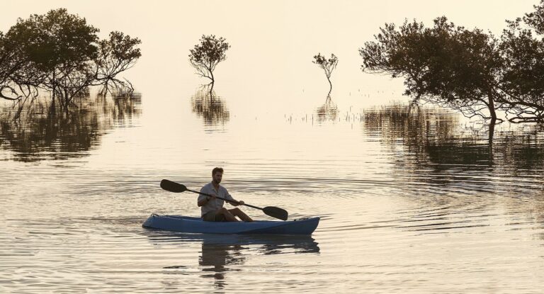 Kayaking at the resort, Anantara Mina Al Arab Ras Al Khaimah Resort