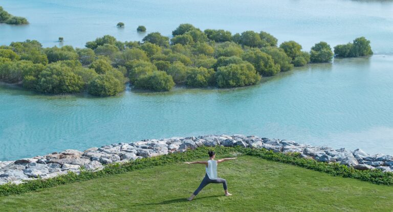 Outdoor yoga at the resort, Anantara Mina Al Arab Ras Al Khaimah Resort