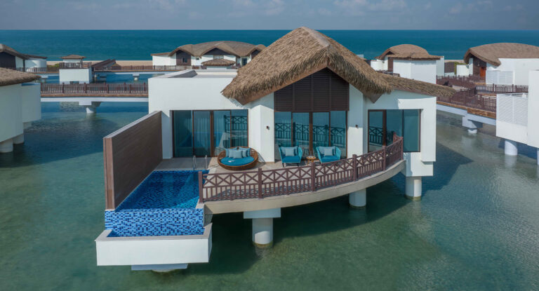 An Over Water Pool Villa seen in daylight, Anantara Mina Al Arab Ras Al Khaimah Resort