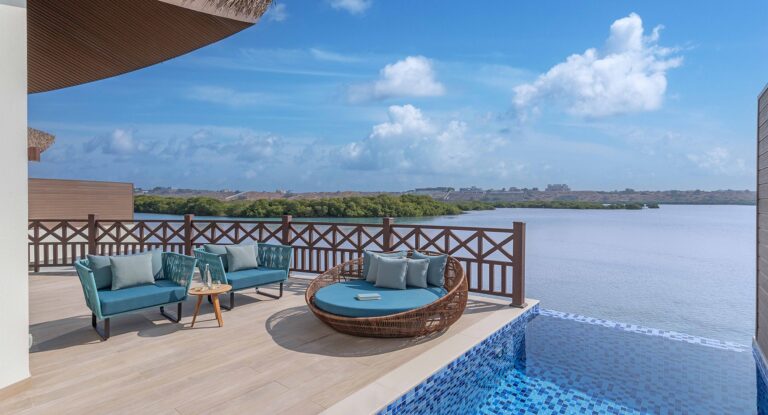 Over Water Pool Villa terrace, Anantara Mina Al Arab Ras Al Khaimah Resort