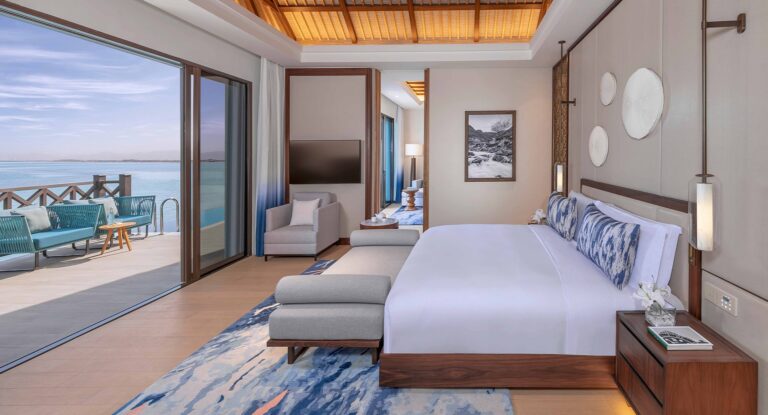 Peninsula Sea View Pool Villa bedroom, Anantara Mina Al Arab Ras Al Khaimah Resort