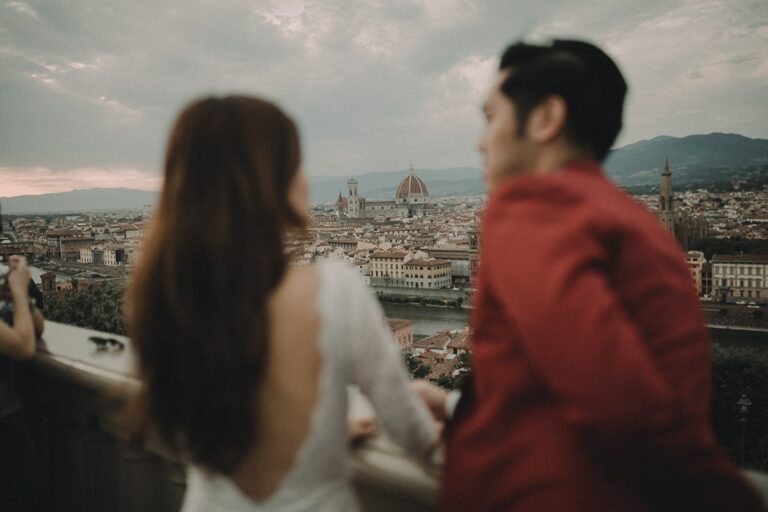 The Duomo skyline from a rooftop — Joel and Michelle, Florence, Andrea & Federica