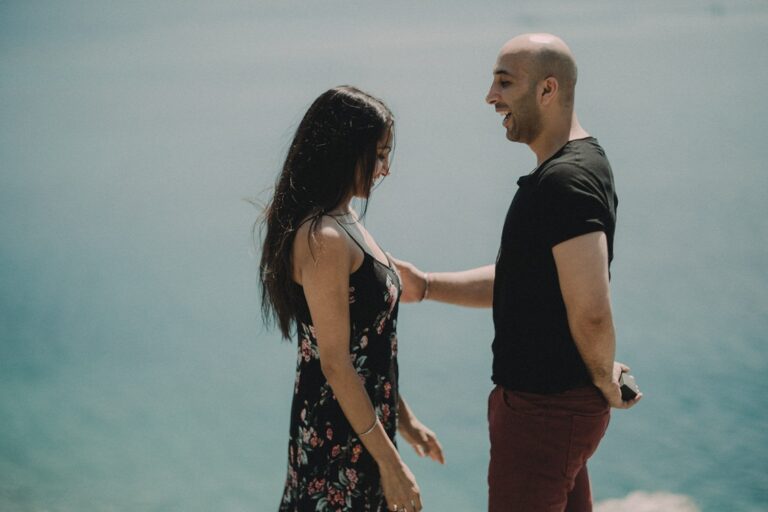 A proposal on the rocks — Mandeep and Rita, Monterosso al Mare, Andrea & Federica