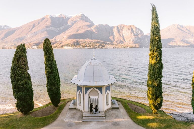 The gazebo, at dusk — Lake Como, Andrea Gallucci Photography