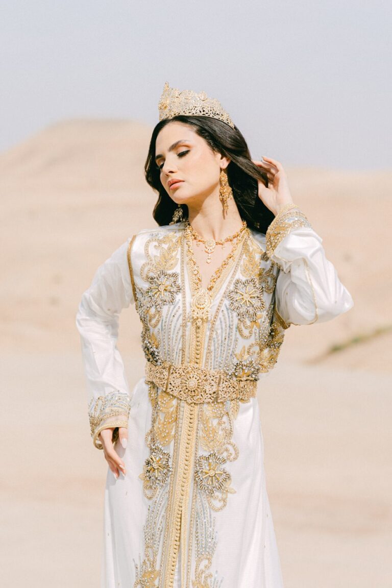 In the desert, in full dress — Agafay Desert, Marrakech, Andrea Gallucci Photography