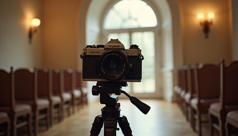 The camera, ready before the ceremony, Andrei Weddings