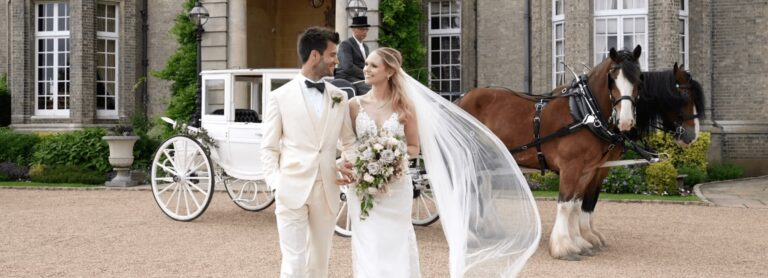 A horse and carriage, at the estate, Andrei Weddings