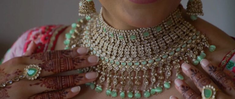 The bride's jewellery, in close-up, Andrei Weddings