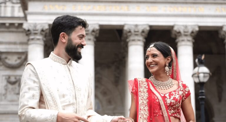 The couple, on the courthouse steps, Andrei Weddings