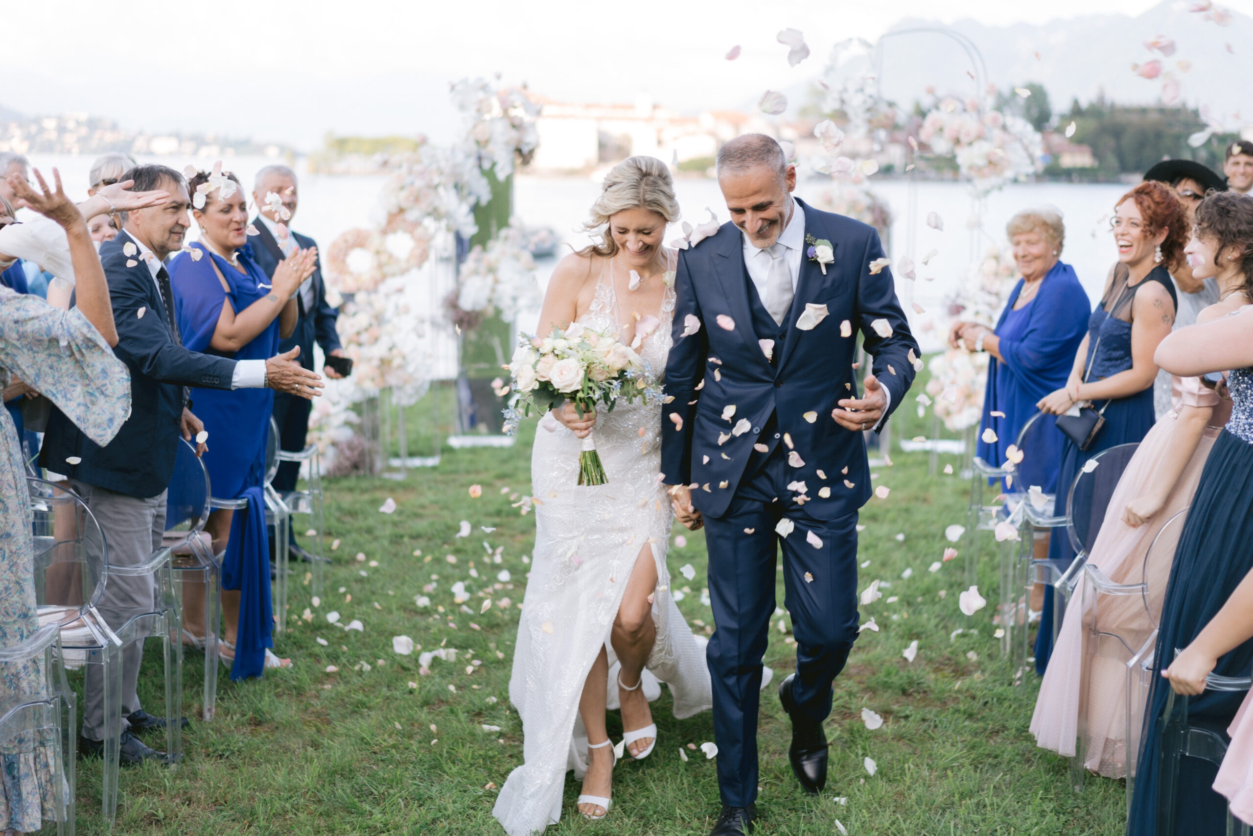 Bride and groom, Rome ceremony, Anna Chiatto