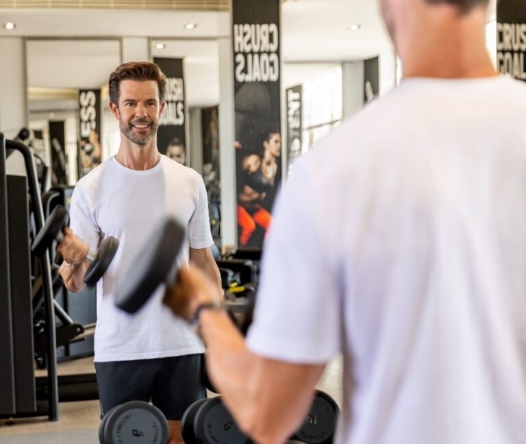 Weight training in the Bodylines club, Arjaan by Rotana Dubai Media City