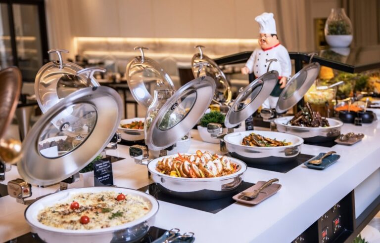 Hot dishes at a buffet station, Arjaan by Rotana Dubai Media City