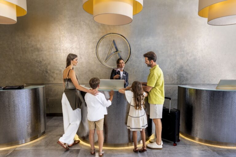 The hotel lobby and reception desk, Arjaan by Rotana Dubai Media City