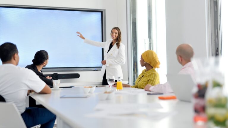 A presentation in one of the hotel meeting rooms, Arjaan by Rotana Dubai Media City