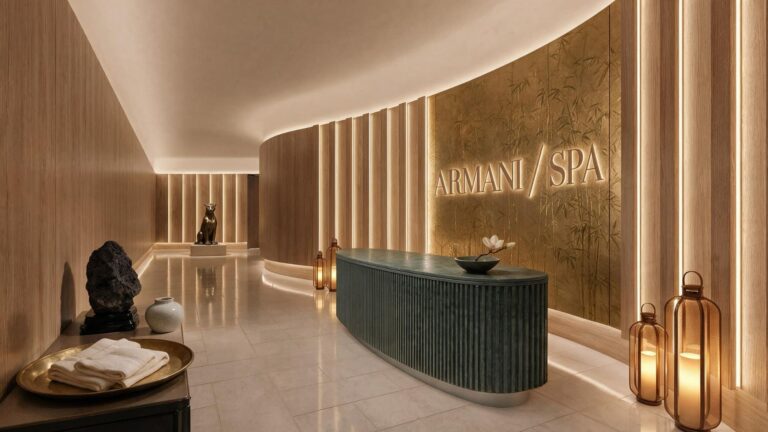The Armani/SPA reception, Armani Hotel Dubai