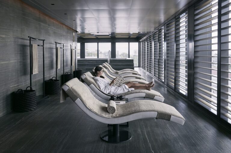 The relaxation area of the Armani/SPA, Armani Hotel Dubai