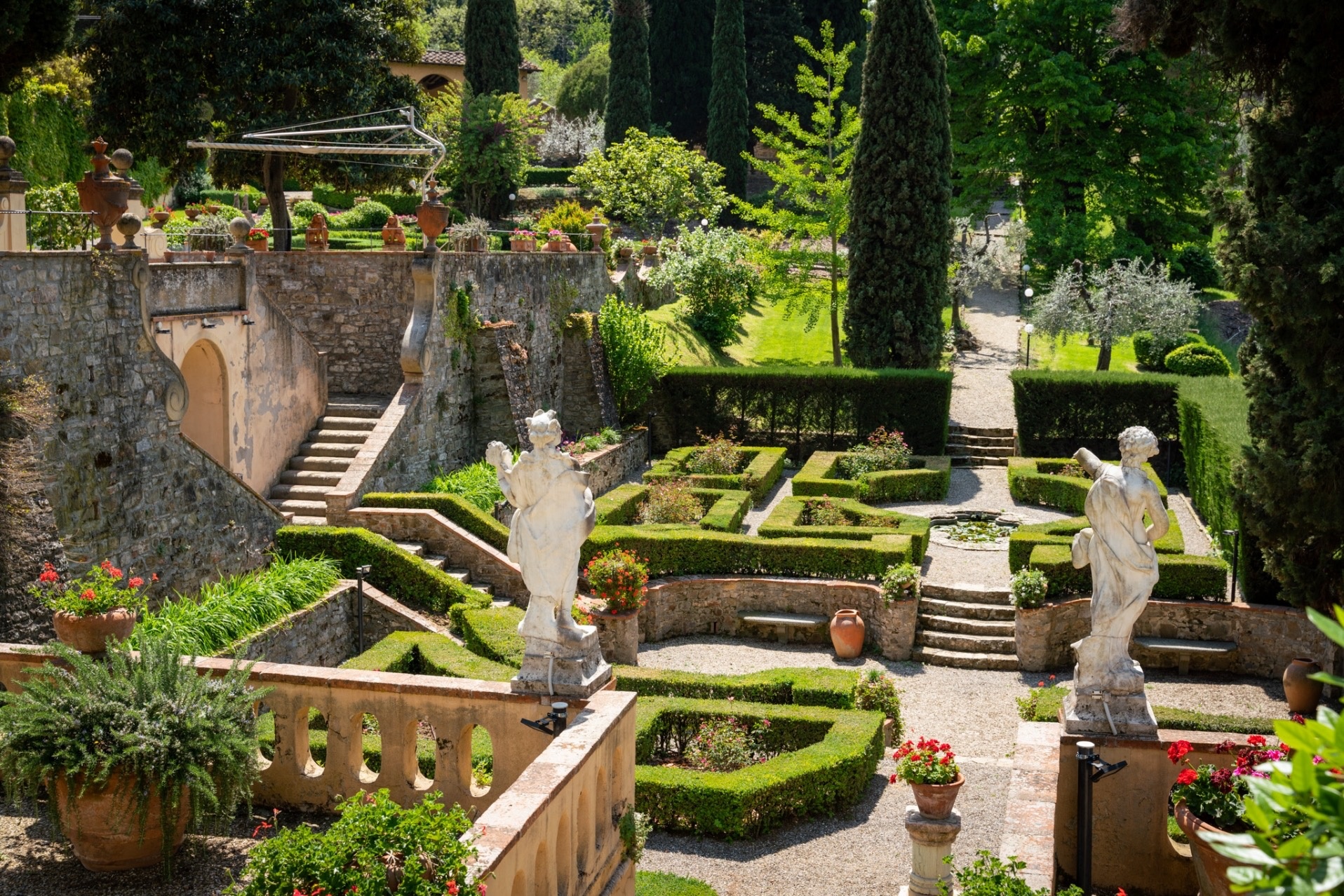 The Italian Garden Parterres, Art Hotel Villa Agape