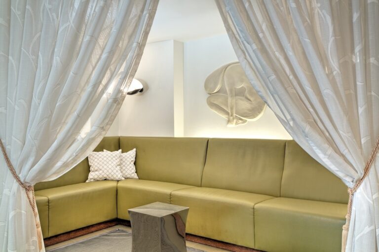 Spa lounge seating, Augustine Hotel, Prague