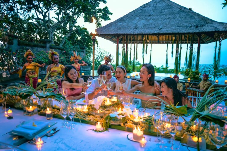 Reception dinner with Balinese dancers, Ayana Estate Bali