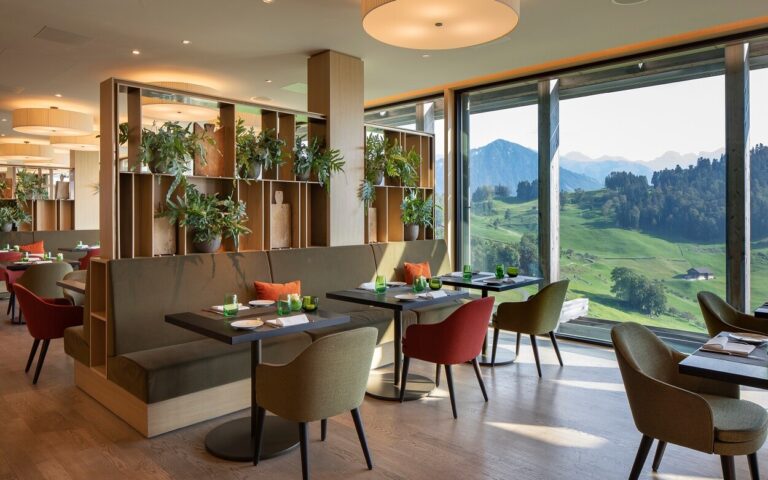 Verbena restaurant and bar, Bürgenstock Resort Lake Lucerne