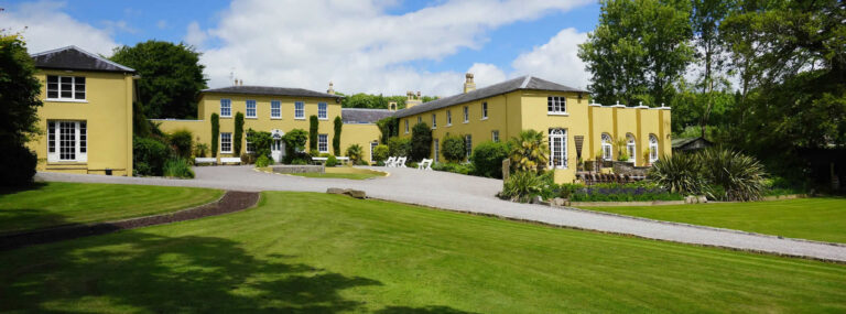 The yellow-fronted main house, Ballinacurra House