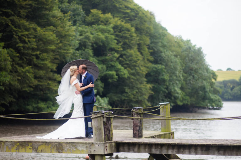The jetty on the river estuary, Ballinacurra House