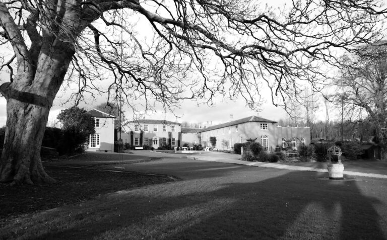 The house and estate in black and white, Ballinacurra House
