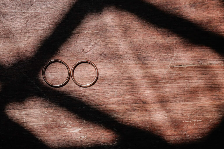 Wedding rings in a patch of window light, Villa Semenza, Lecco, Barbara Zanon Photography