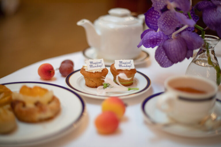 Afternoon tea with pastries, Belmond Grand Hotel Europe