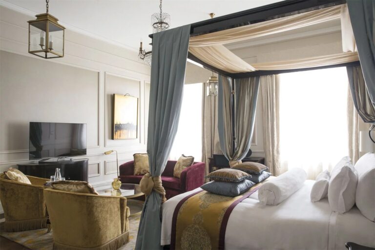 The Imperial Suite bedroom, Belmond Grand Hotel Europe