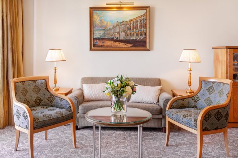 The Terrace Suite living room, Belmond Grand Hotel Europe
