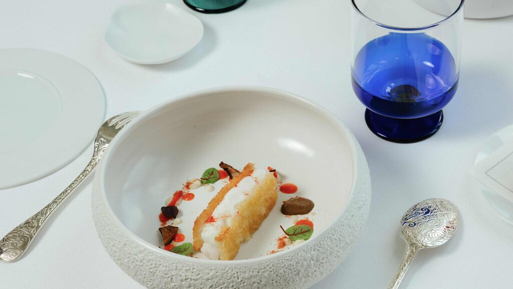 A plated dessert at Il Pantaleone, Belmond Hotel Caruso