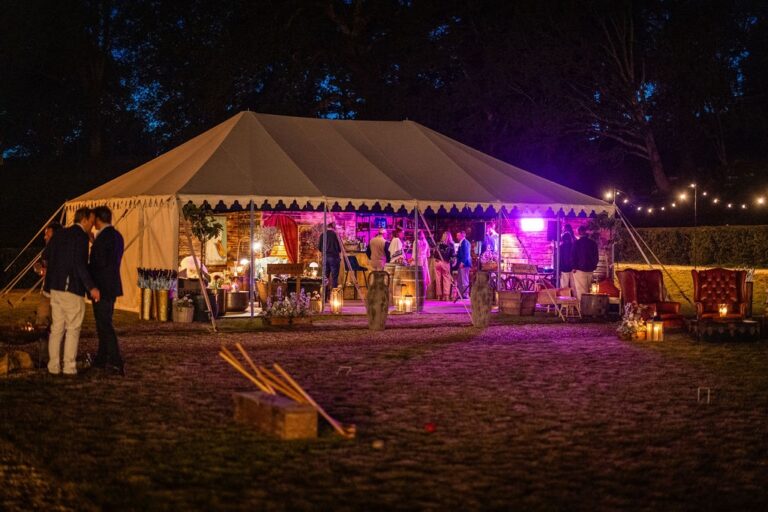 A Marquee on the Parkland at Night, Benham Park