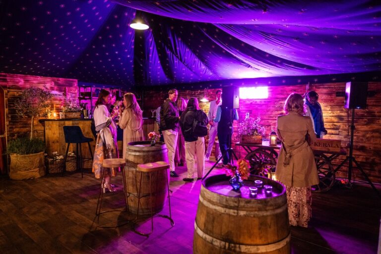 An Evening Reception in the Marquee, Benham Park