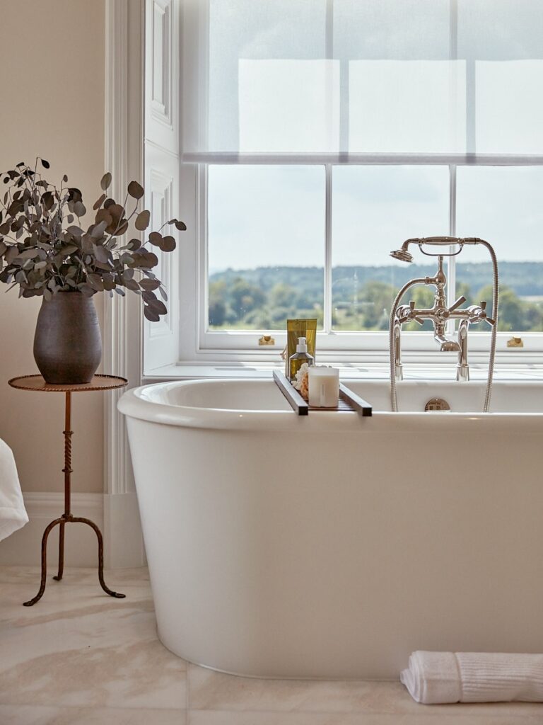 The Bridal Bathroom with Parkland Views, Benham Park