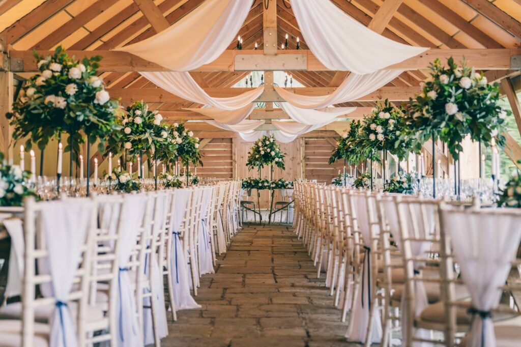 Ceremonies in the hall, the Motor House or the church