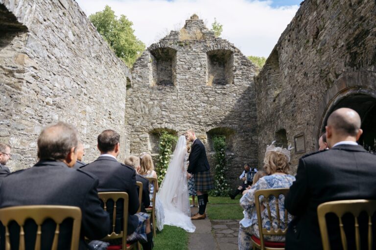 A roofless Celtic ruin
