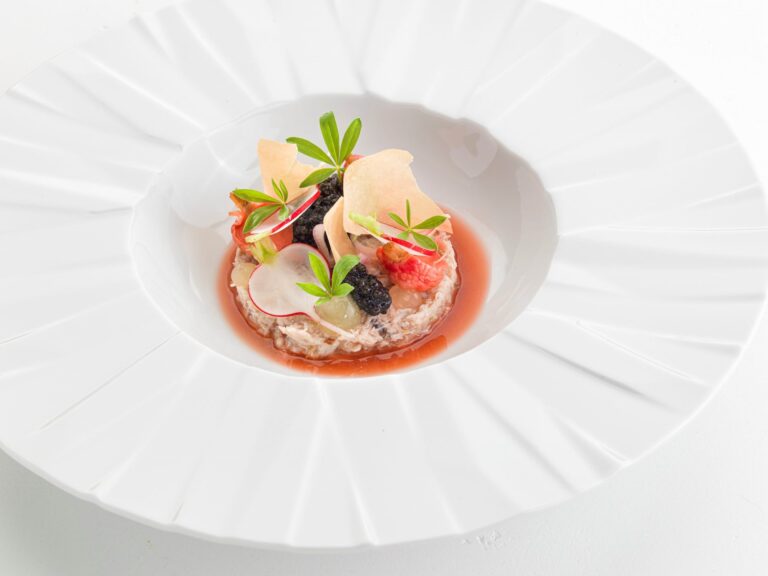 Seafood starter, Bled Rose Hotel
