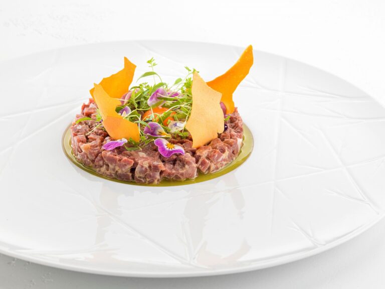Tartare starter, Bled Rose Hotel