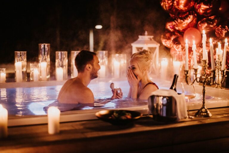 Candlelit jacuzzi, Bled Rose Hotel