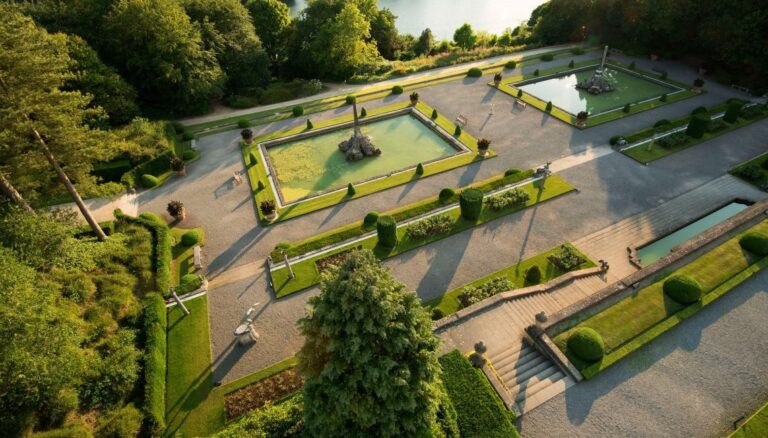 The formal Water Terraces below the Palace, Blenheim Palace