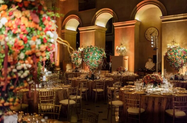 Floral centrepieces in a Palace reception room, Blenheim Palace