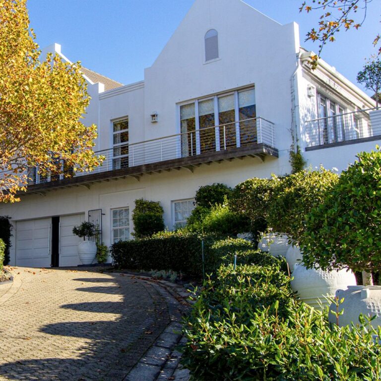 Manor house facade seen from the drive, Bona Dea Private Estate